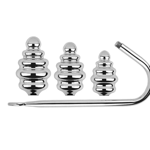 Anal Hooks Set Ribbed Anal GreatBenefit Hook 8826 Screw-in 0111